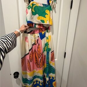 Colorful Patterned Maxi Dress